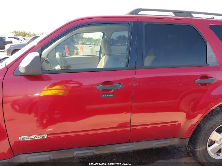 2008 Ford Escape Xlt VIN: 1FMCU03Z78KE11709 Lot: 43214030