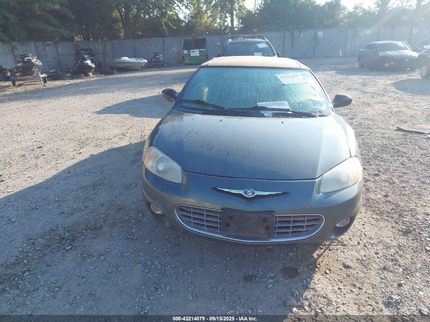 2002 Chrysler Sebring Lxi VIN: 1C3EL55R32N192591 Lot: 43214079