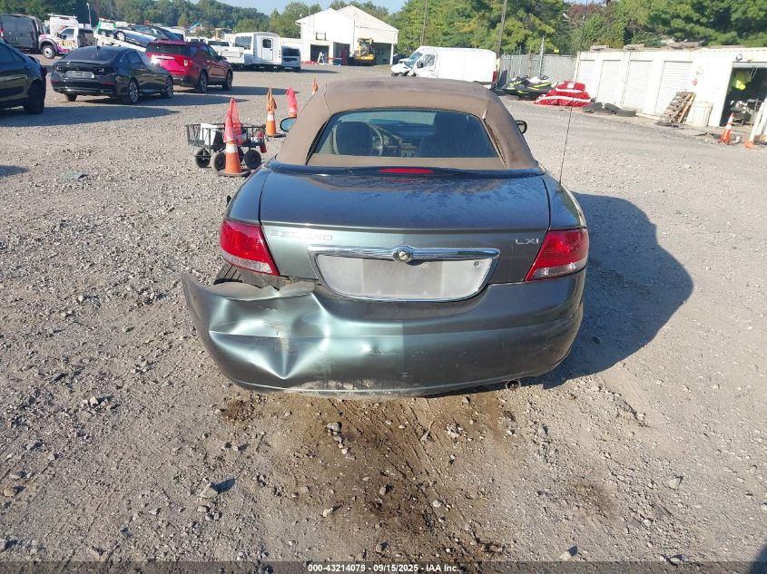 2002 Chrysler Sebring Lxi VIN: 1C3EL55R32N192591 Lot: 43214079