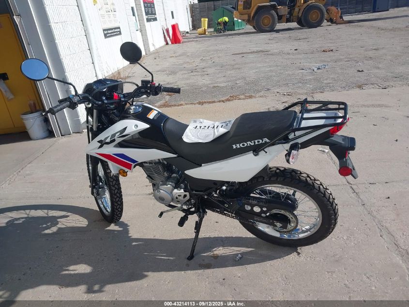 2025 Honda Xr150L E VIN: 3H1KD1316SD200125 Lot: 43214113