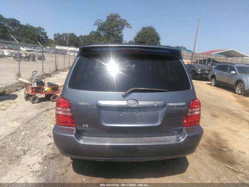 2003 Toyota Highlander Limited V6 VIN: JTEGF21A430092052 Lot: 43214142