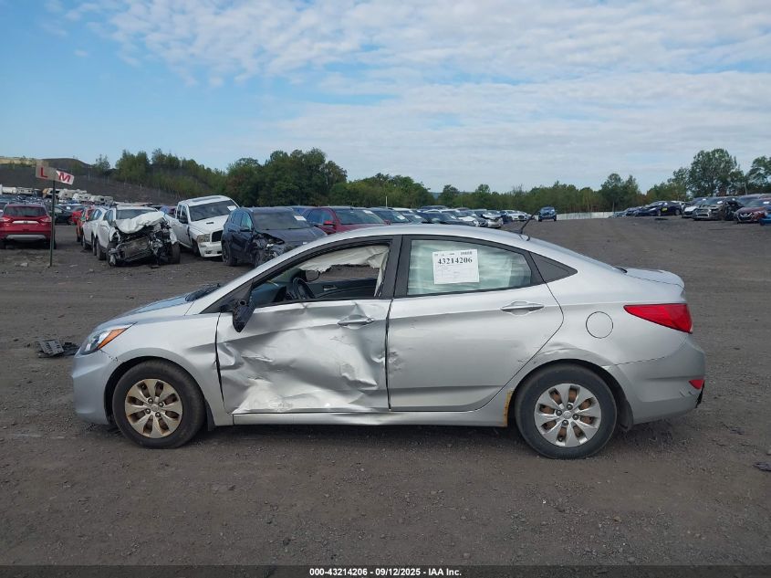 2015 Hyundai Accent Gls VIN: KMHCT4AE3FU930851 Lot: 43214206