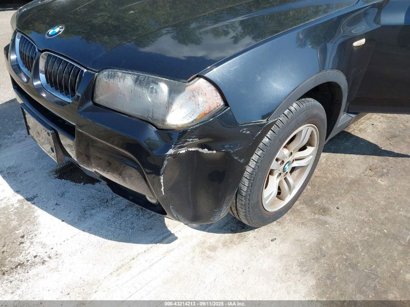 2006 BMW X3 3.0I VIN: WBXPA93416WD25475 Lot: 43214213
