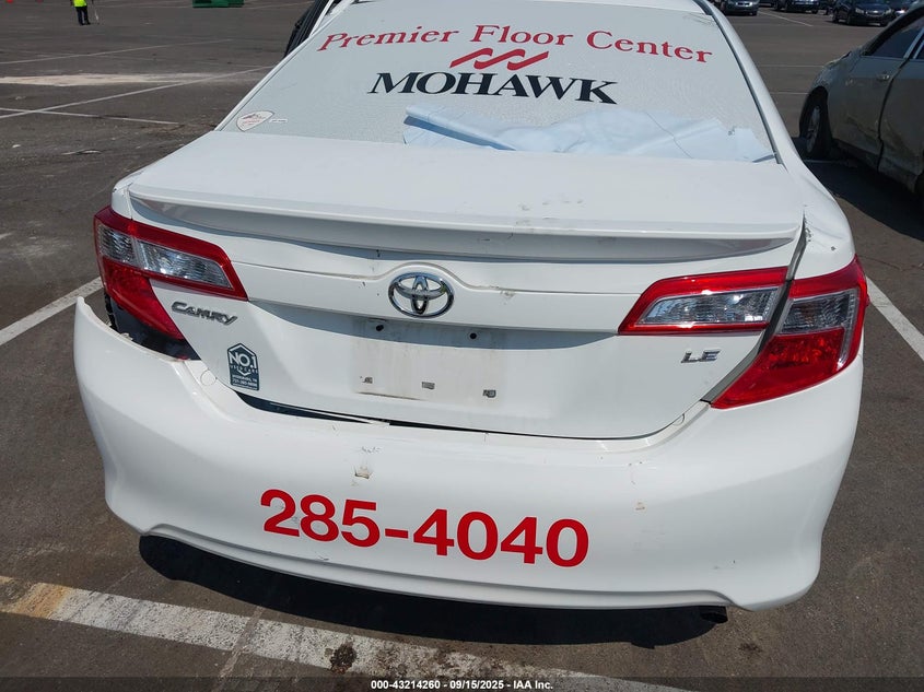 2012 Toyota Camry Le VIN: 4T4BF1FK2CR200933 Lot: 43214260