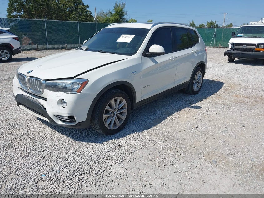 Vin: 5uxwz7c32h0x41727, lot: 43708754, bmw x3 sdrive28i 20172