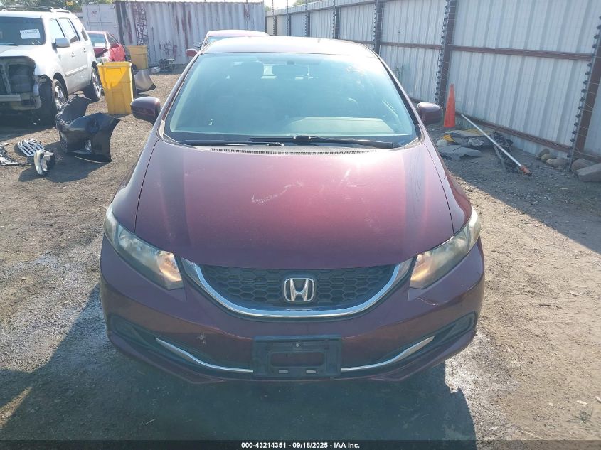 2014 Honda Civic Lx VIN: 19XFB2F5XEE023271 Lot: 43214351