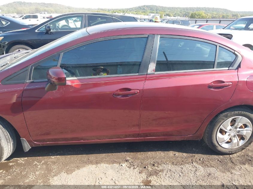 2014 Honda Civic Lx VIN: 19XFB2F5XEE023271 Lot: 43214351