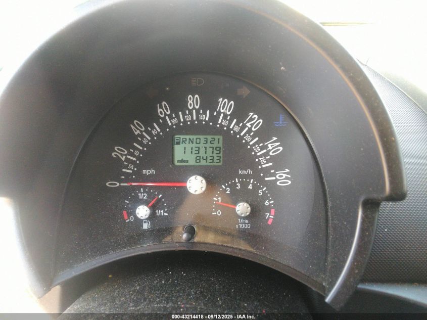 2003 Volkswagen New Beetle Glx VIN: 3VWDD21C83M444249 Lot: 43214418