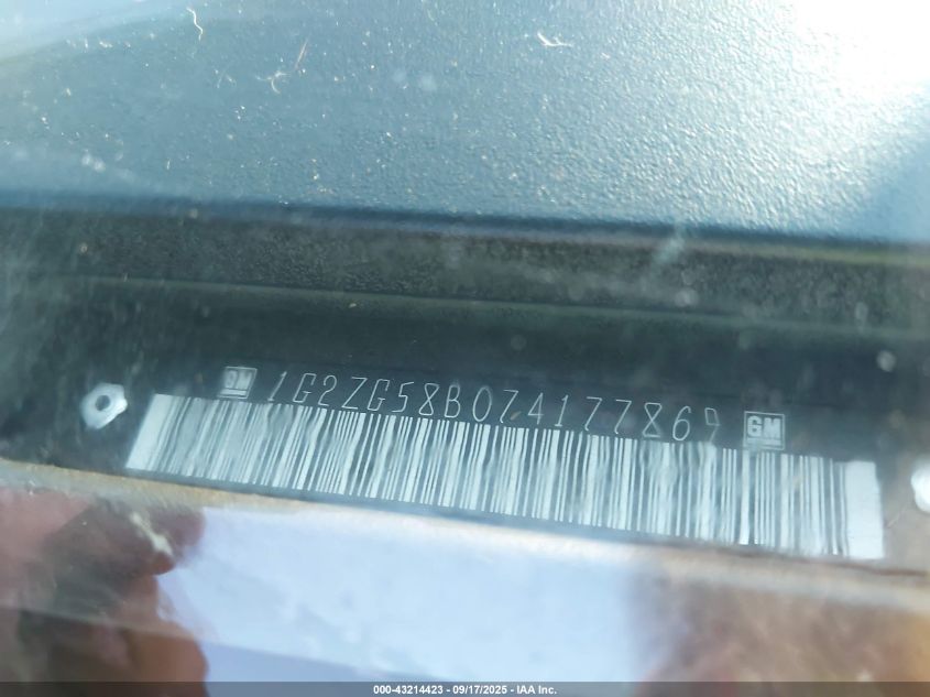 2007 Pontiac G6 VIN: 1G2ZG58B074177869 Lot: 43214423