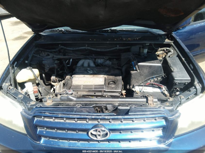 2001 Toyota Highlander V6 VIN: JTEHF21A510012369 Lot: 43214430