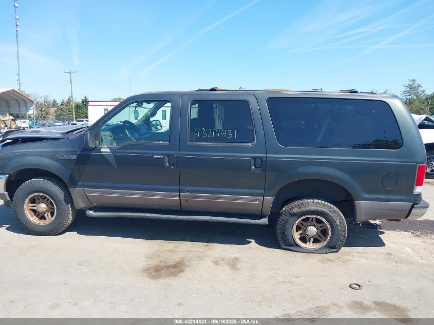 2001 Ford Excursion Xlt VIN: 1FMNU41L61ED04704 Lot: 43214431
