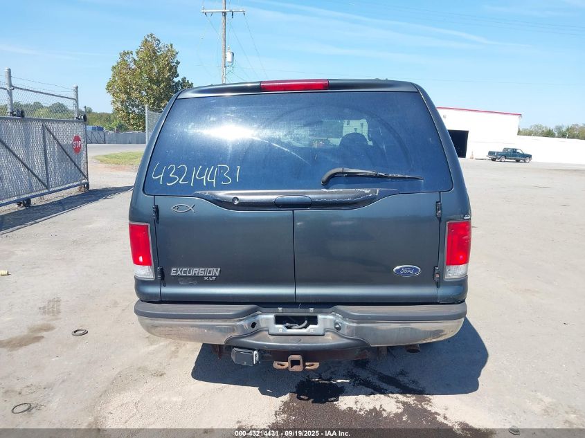2001 Ford Excursion Xlt VIN: 1FMNU41L61ED04704 Lot: 43214431