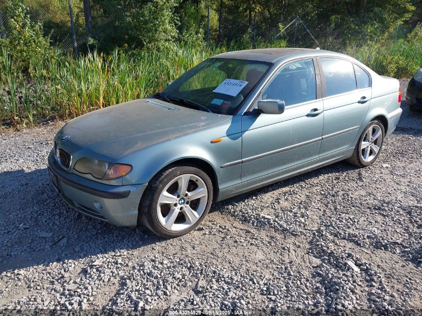 2004 BMW 330Xi blue sedan gasoline WBAEW53484PN35152 photo #3