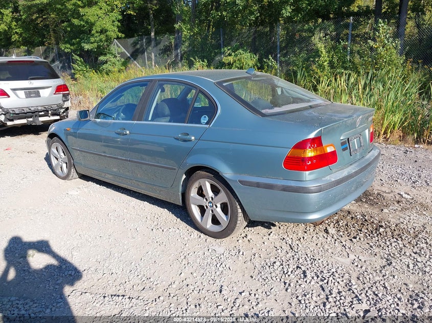 2004 BMW 330Xi blue sedan gasoline WBAEW53484PN35152 photo #4