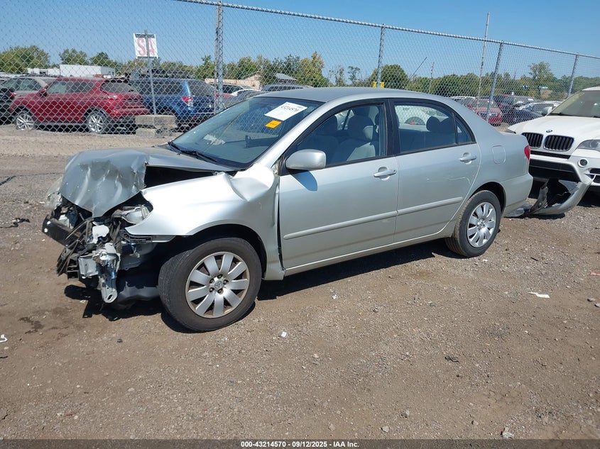 2004 Toyota Corolla Le silver sedan gasoline JTDBR38E842036268 photo #3