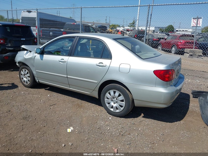 2004 Toyota Corolla Le silver sedan gasoline JTDBR38E842036268 photo #4