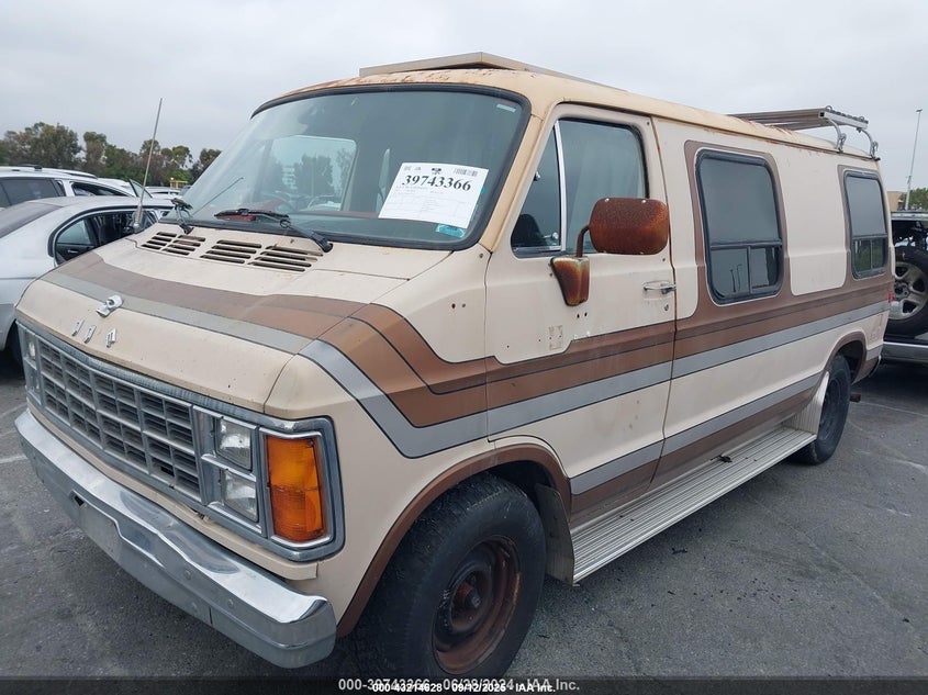 1983 Dodge Ram Van B250 VIN: 2B6HB23T8DK370393 Lot: 43214628