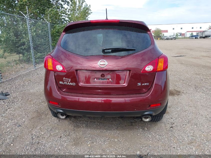 2009 Nissan Murano S VIN: JN8AZ18W79W129702 Lot: 43214656