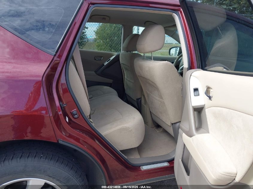 2009 Nissan Murano S VIN: JN8AZ18W79W129702 Lot: 43214656