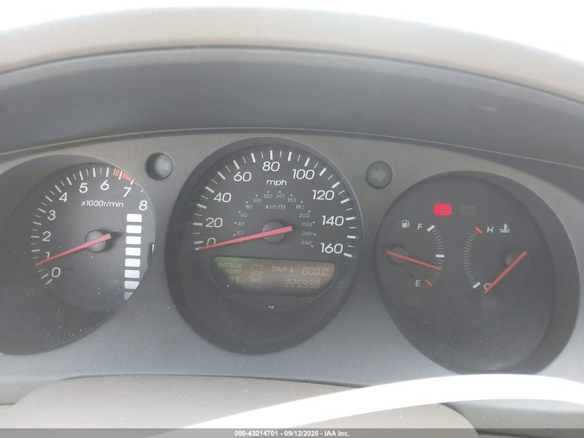 2000 Acura Tl 3.2 VIN: 19UUA5670YA022135 Lot: 43214701