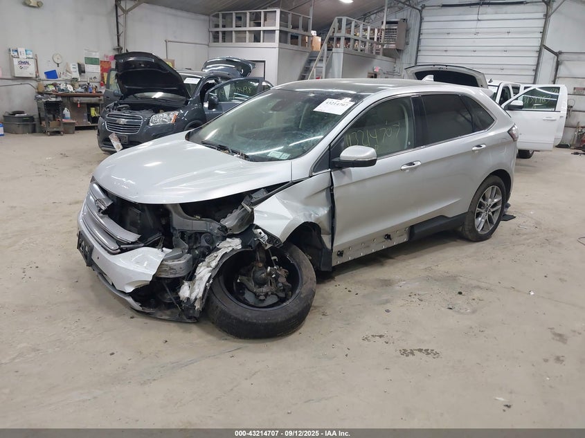Vin: 2fmpk4k85hbb33927, lot: 43709200, ford edge titanium 20172