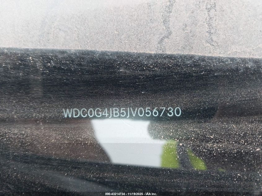 2018 Mercedes-Benz Glc 300 VIN: WDC0G4JB5JV056730 Lot: 43214734