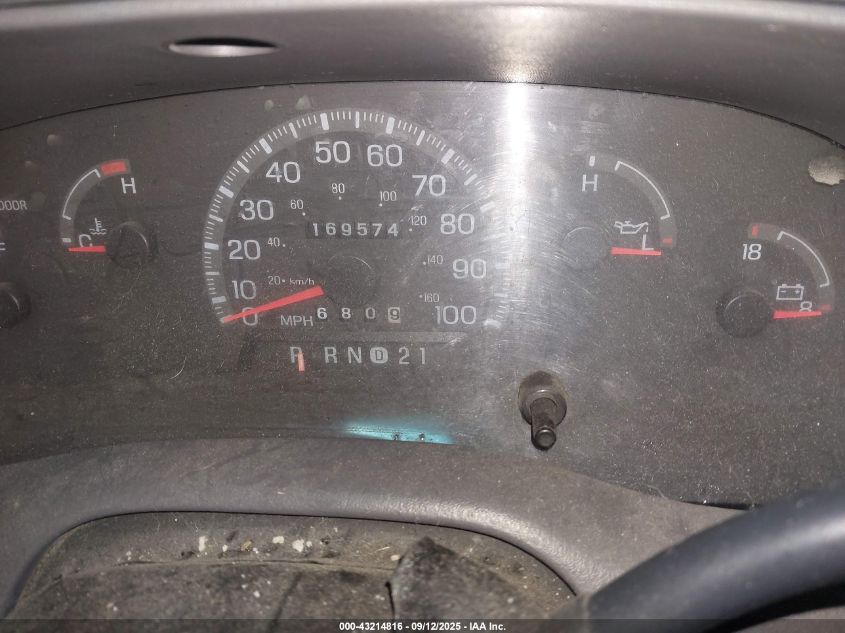 1998 Ford F-150 Standard/Xl/Xlt VIN: 1FTZF1826WNB58629 Lot: 43214816