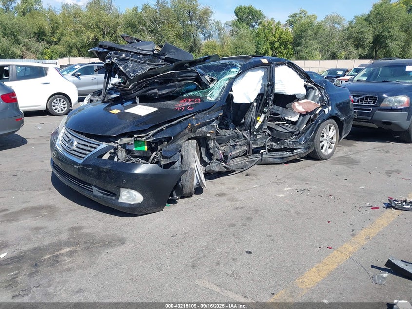 2011 Lexus Es 350 black sedan gasoline JTHBK1EG5B2453356 photo #3