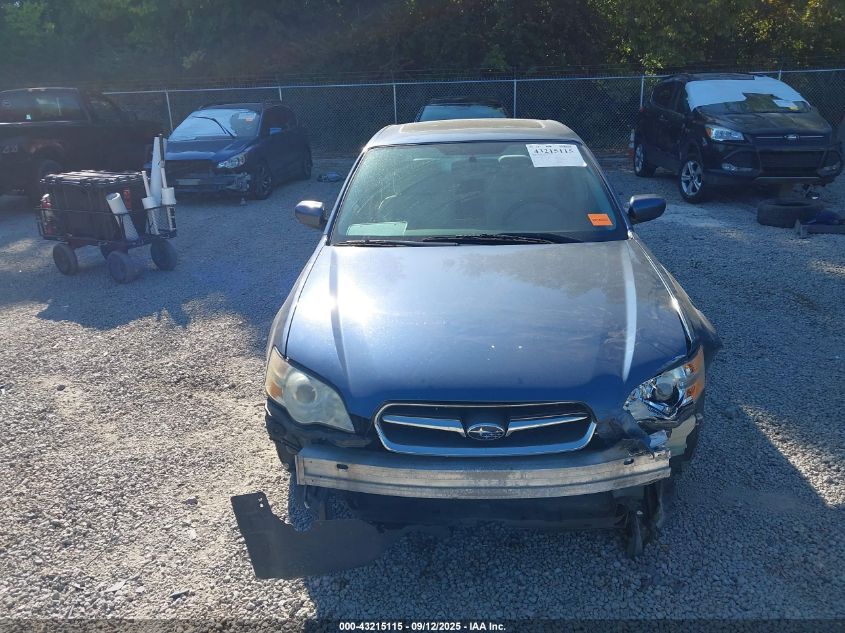 2006 Subaru Legacy 2.5I/2.5I Limited VIN: 4S3BL626867208292 Lot: 43215115
