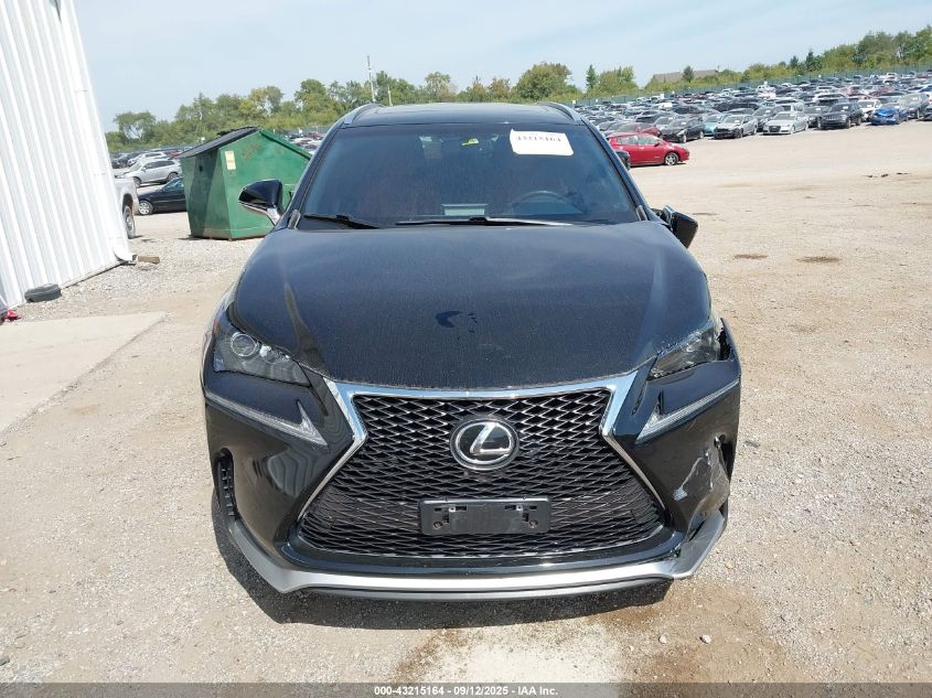 2015 Lexus Nx 200T F Sport VIN: JTJBARBZ8F2003177 Lot: 43215164