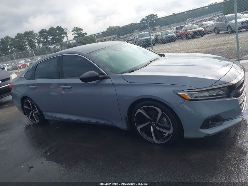 2022 Honda Accord Sport VIN: 1HGCV1F35NA030765 Lot: 43215203