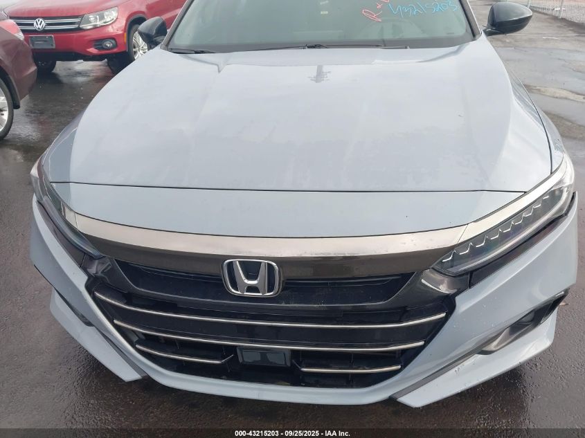 2022 Honda Accord Sport VIN: 1HGCV1F35NA030765 Lot: 43215203