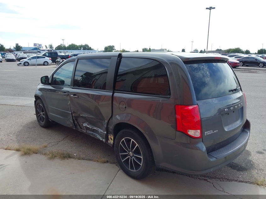2017 Dodge Grand Caravan Se Plus grey van flexible 2C4RDGBG4HR680839 photo #4