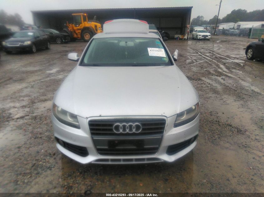 2010 Audi A4 2.0T Premium VIN: WAUAFAFL3AN052573 Lot: 43215293