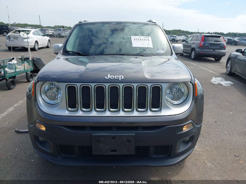 2017 Jeep Renegade Limited 4X4 VIN: ZACCJBDB4HPF23948 Lot: 43215313