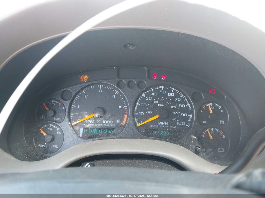 2001 Chevrolet Blazer Lt VIN: 1GNCS13W912155303 Lot: 43215327