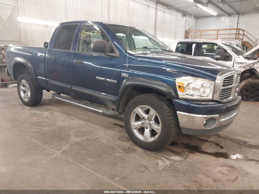 2007 Dodge Ram 1500 Slt/Trx4 Off Road/Sport blue truck gasoline 1D7HU18287J511596 photo #1