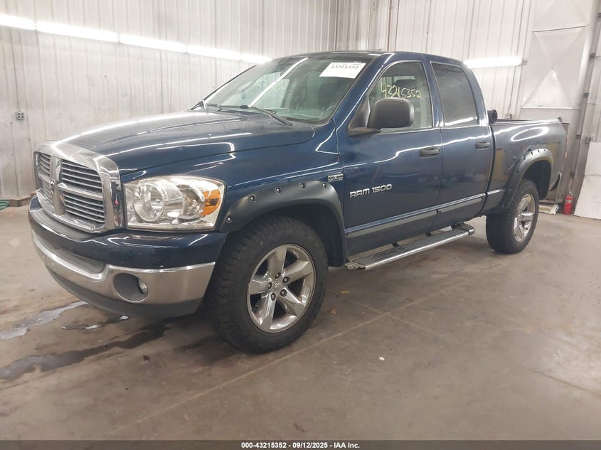 2007 Dodge Ram 1500 Slt/Trx4 Off Road/Sport blue truck gasoline 1D7HU18287J511596 photo #3