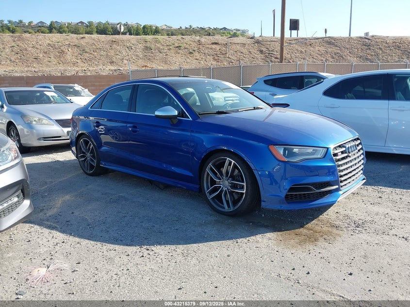 2015 Audi S3 2.0T Premium Plus blue sedan flexible WAUBFGFF9F1102294 photo #1