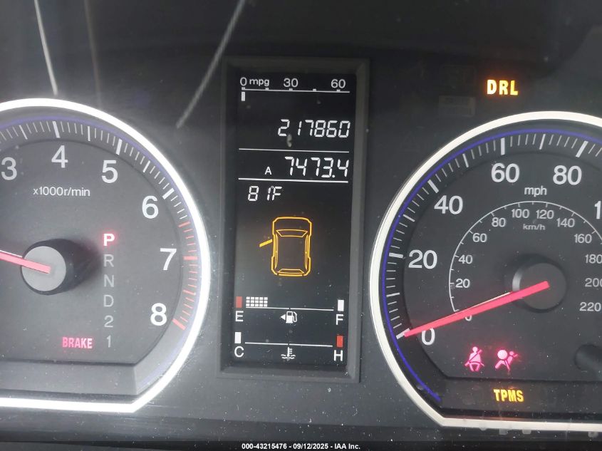 2009 Honda Cr-V Ex-L VIN: 5J6RE38749L01984 Lot: 43215476