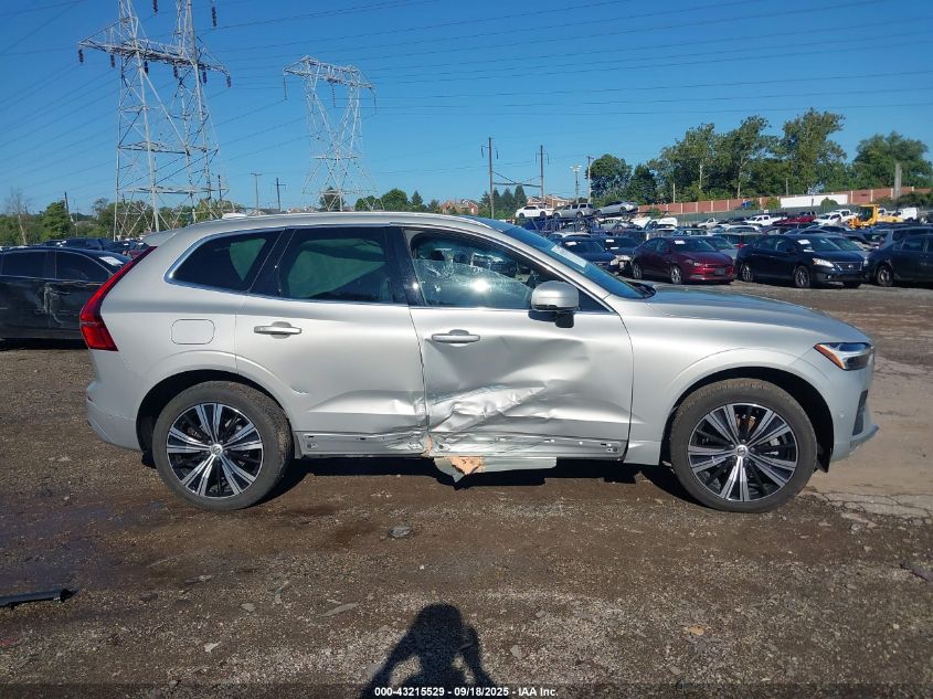 2022 Volvo Xc60 B5 Inscription VIN: YV4L12RL3N1950838 Lot: 43215529