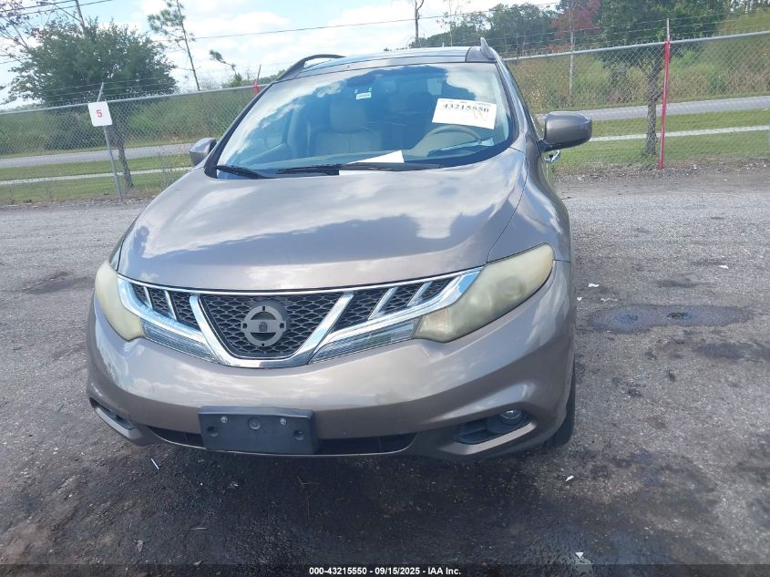 2011 Nissan Murano Sl VIN: JN8AZ1MW0BW182947 Lot: 43215550