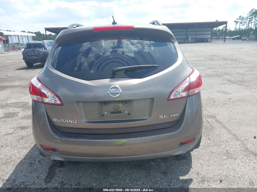 2011 Nissan Murano Sl VIN: JN8AZ1MW0BW182947 Lot: 43215550