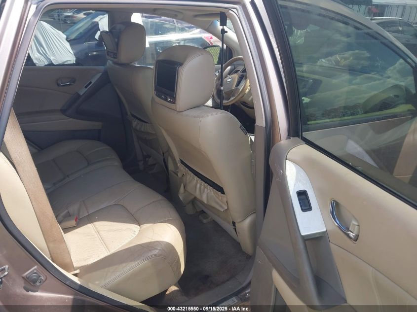 2011 Nissan Murano Sl VIN: JN8AZ1MW0BW182947 Lot: 43215550