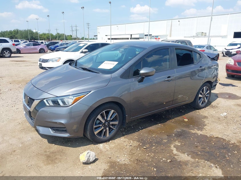 2021 Nissan Versa Sv Xtronic Cvt grey sedan gasoline 3N1CN8EV7ML915294 photo #3