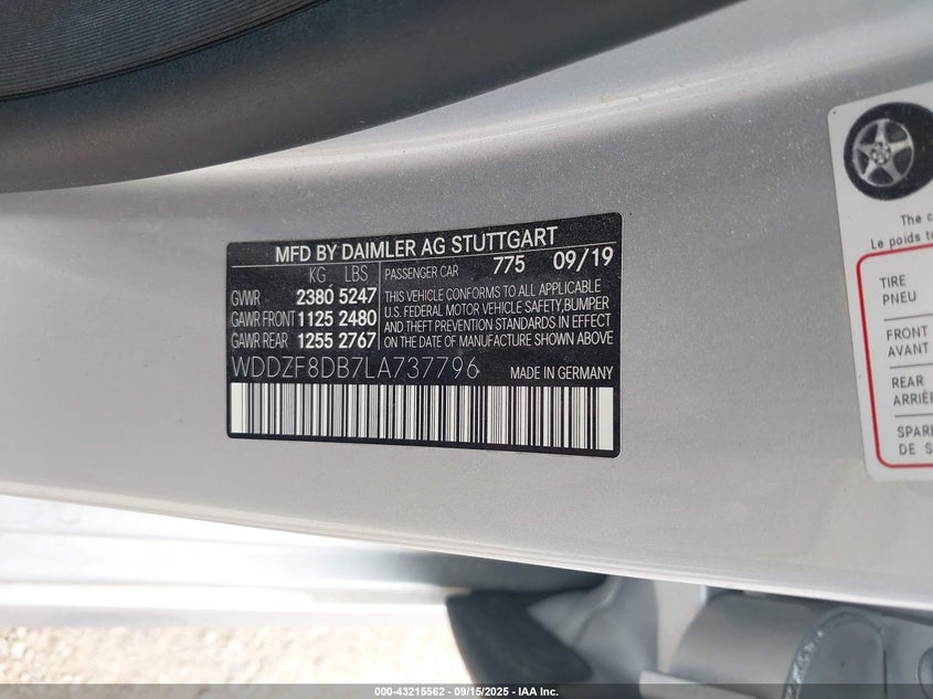 2020 MERCEDES-BENZ E 350 - WDDZF8DB7LA737796