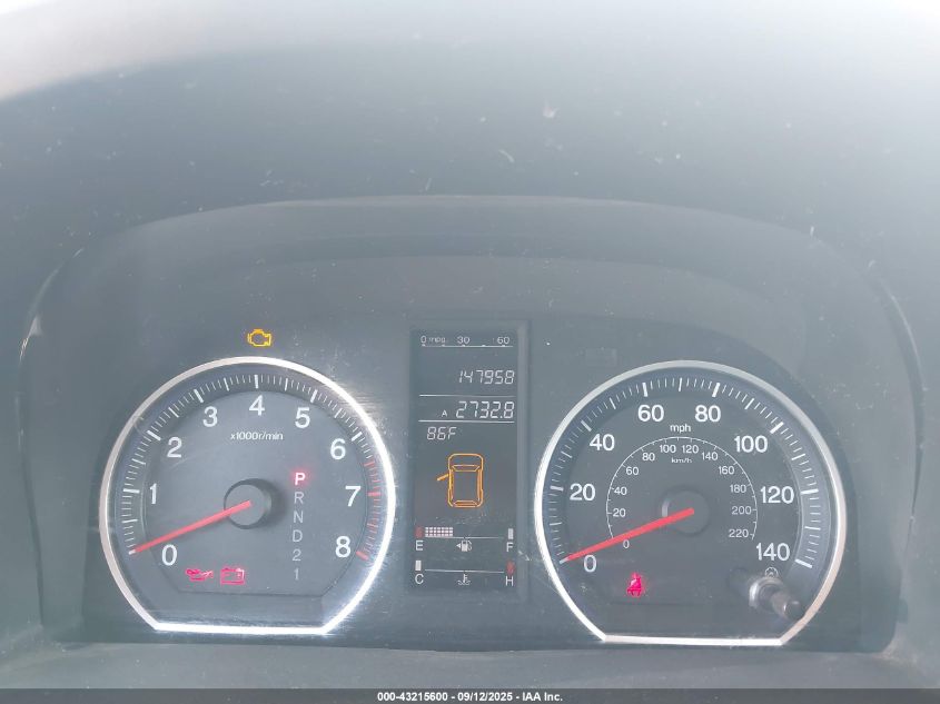 2008 Honda Cr-V Ex-L VIN: JHLRE38708C011086 Lot: 43215600