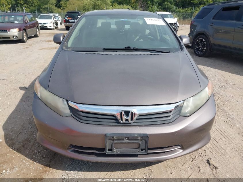 2012 Honda Civic Lx VIN: 2HGFB2F51CH516520 Lot: 43215653