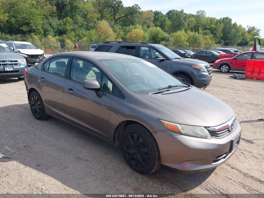 2HGFB2F51CH516520 2012 Honda Civic Lx auction photo 1