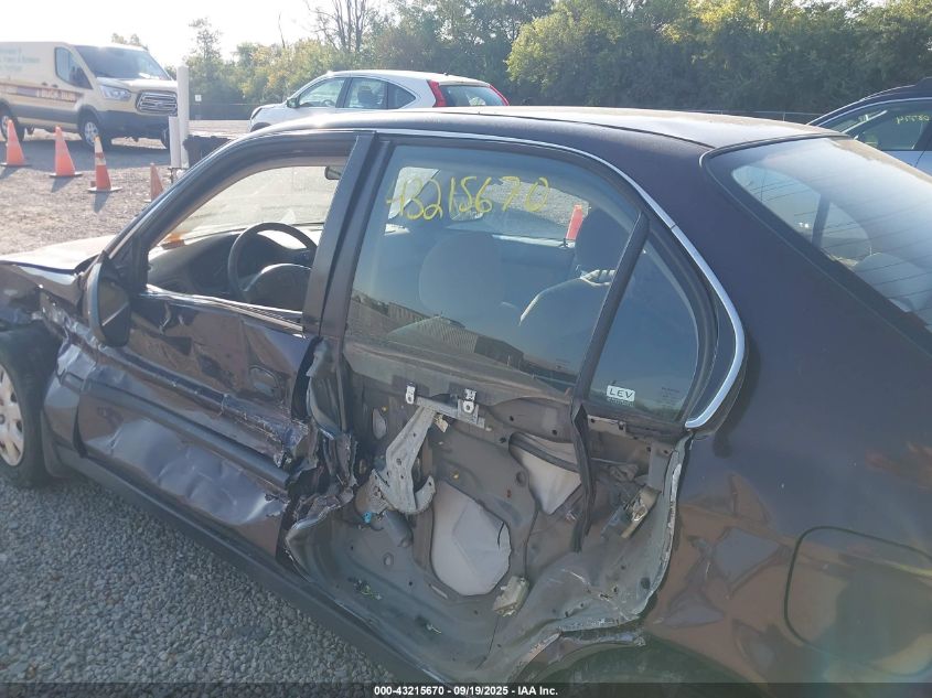 2000 Honda Civic Lx VIN: 1HGEJ6673YL065219 Lot: 43215670